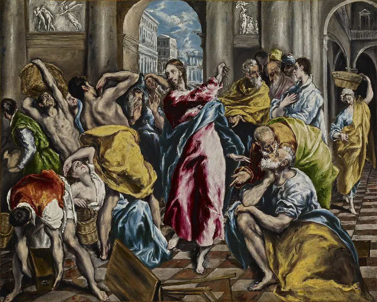 La purificación del templo. El Greco